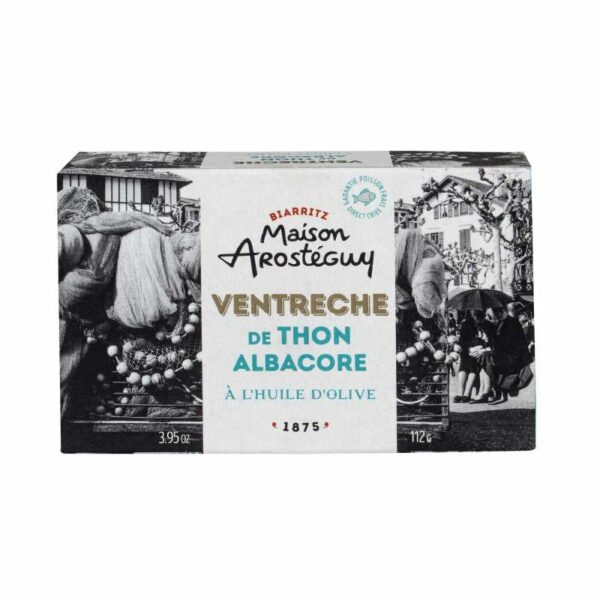 Ventrèche de thon albacore à l'huile d'olive - 112g