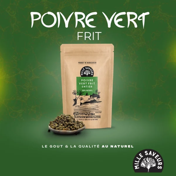 Poivre vert entier frit - 30 g