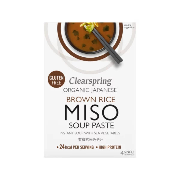 Pâte pour soupe - Miso au riz brun et aux algues - 60g (4x15g)