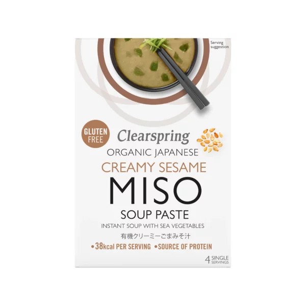 Pâte pour soupe - Miso blanc, algues et sésame - 60g (4x15g)