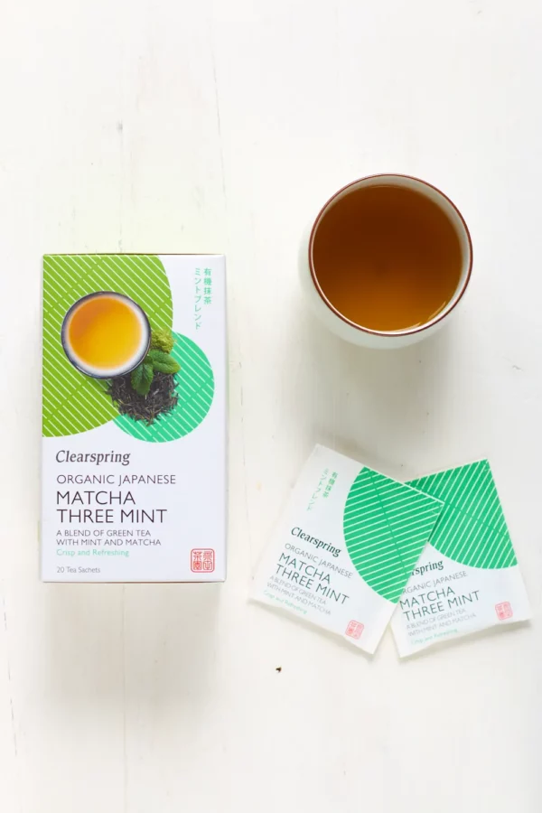 Thé vert Matcha trois Menthes (sachet) Bio - 36g – Image 2