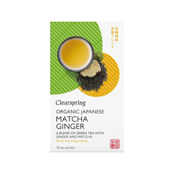 Thé vert Matcha Gingembre (sachet) Bio - 36g