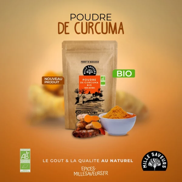 Poudre de curcuma bio - 50 g