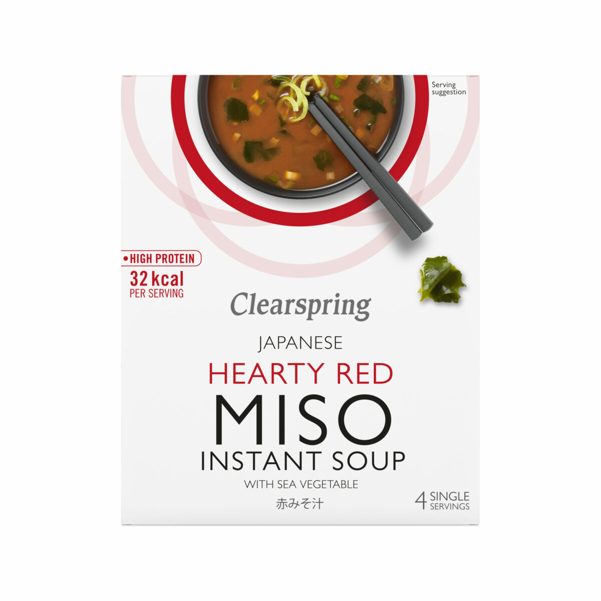 Soupe instantanée - Miso rouge aux algues - 40g (4x10g)