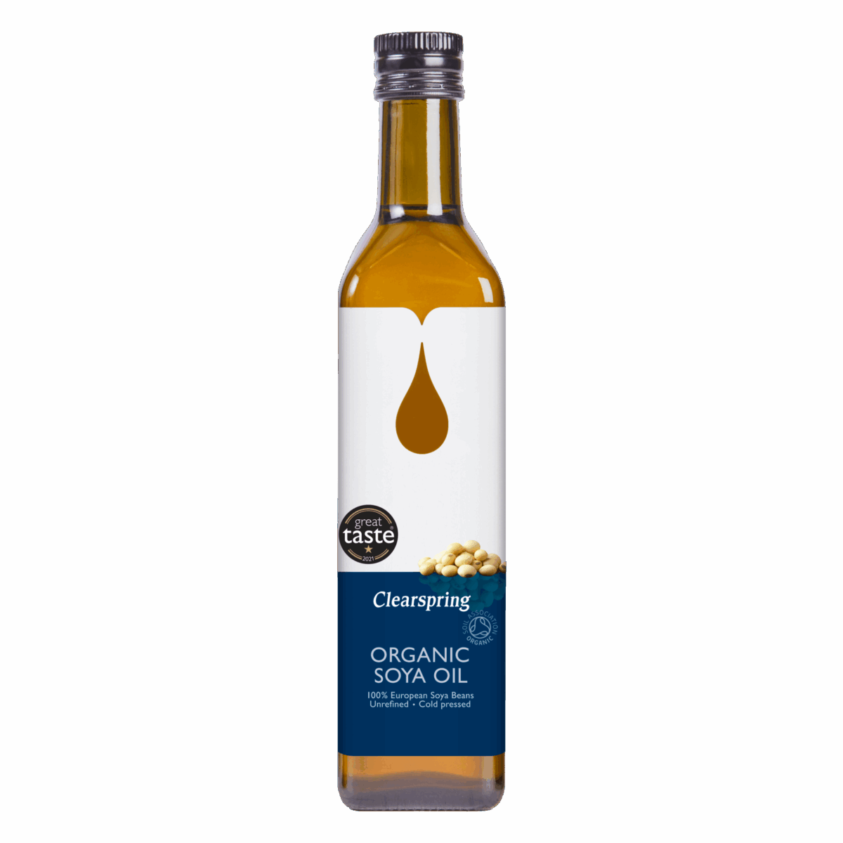 Huile de soja Bio pressée à froid - 500ml