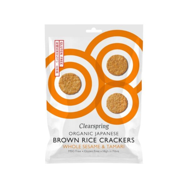 Crackers de Riz Complet & Tamari - Sésame Complet 40g