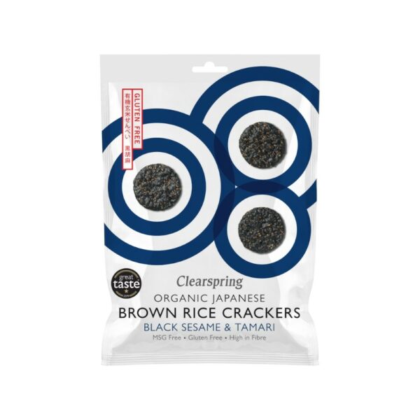 Crackers de Riz Complet & Tamari - Sésame Noir 40g