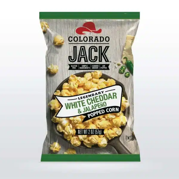 Popcorn Cheddar Blanc & Jalapeño - Colorado Jack 57g