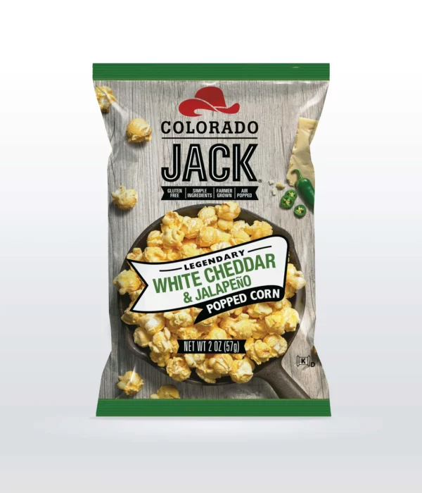 Popcorn Cheddar Blanc & Jalapeño - Colorado Jack 57g