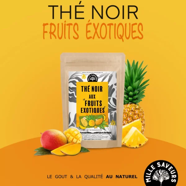 Thé noir aux fruits exotiques - 100g