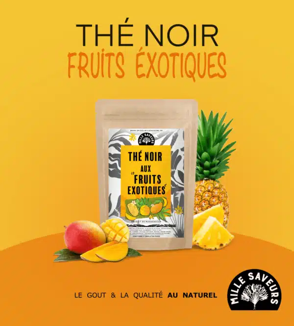 Thé noir aux fruits exotiques - 100g