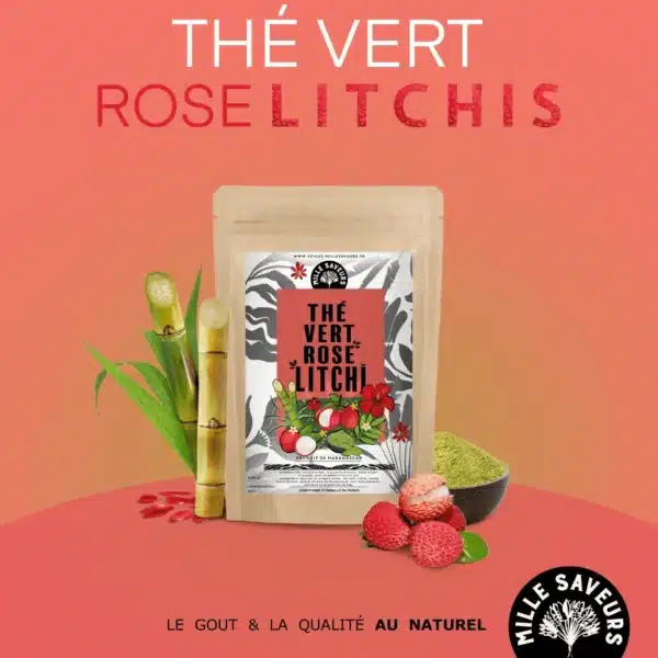 Thé vert Rose Litchis - 100g