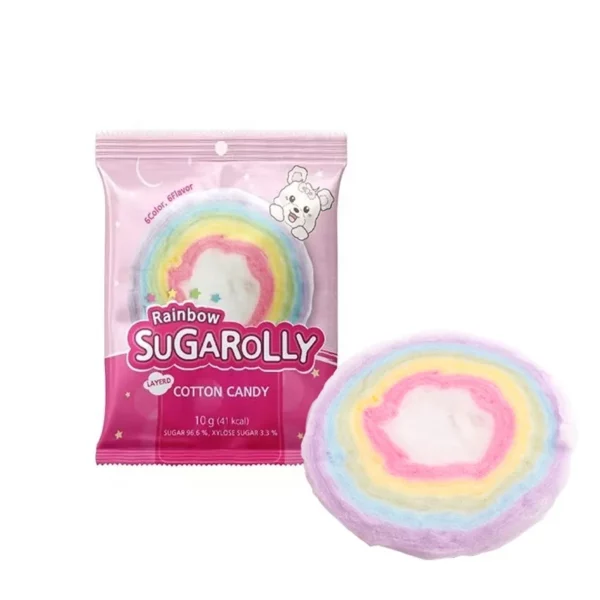 Barbe à papa - Arc-en-ciel