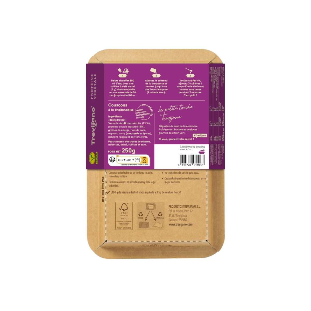 Couscous thaï aux protéines végétales - 250g – Image 2